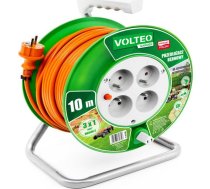 Volteo Pagarinātājs Dārza Uz Spoles 10m Kabelis H05vv-f 3*1mm