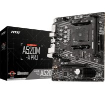 Mātesplate Msi A520m-a Pro