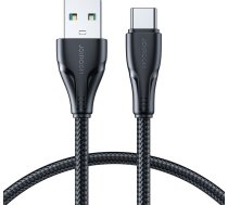 Kabelis Usb Joyroom Joyroom Kabelis Usb - Usb C 3a Surpass Series Ātrās Uzlādes I Transferu Danych 1,2 M Melns (s-uc027a11)