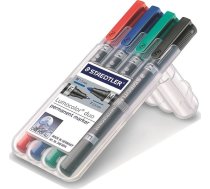 Staedtler Staedtler Perm.Marķieris Lumocolor Duo 4st Box