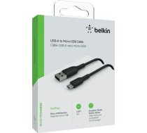 Kabelis Usb Belkin Usb-a - Microusb 1 M Melns (cab005bt1mbk)