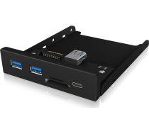 Icy Box Panelis Przedni 2x Usb 3.0 + 1x Usb-c + Karšu lasītājs Sd (ib-hub1417-i3)