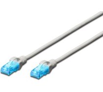 Digitus Patchcord Cat 5e, U/utp, 10m, Pelēks (dk-1512-100/g)