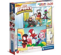 Clementoni Puzzle 2x20 Super Krāsa Spidey And Friends