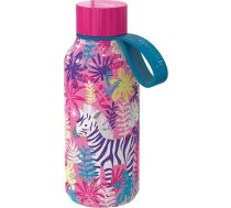 Quokka Quokka Solid Kids With Strap - Pudele Termiskā Nerūsējošā Tērauda 330 Ml Ar Siksnu (zebras)