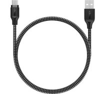 Kabelis Usb Aukey Usb-a - Microusb 2 M Melns (cb-am2 Black)