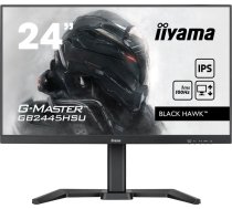 Monitors Iiyama Iiyama Gb2445hsu-b1 G-master 60,96cm 24zoll Ete Ips Fhd Black Hawk 100hz 250cd/m2 1ms Hdmi Dp Usb-hub 2x2.0 Speakers Black Uztvērējs