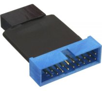 Inline 2 X Usb 3.0 - 19-pin Melns-debeszils (33449k)