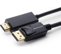 Kabelis Microconnect Displayport - Hdmi 0.5m Melns (mc-dp-hdmi-050)