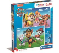 Clementoni Cle Puzzle 2x20 Superkolor Suņu patruļa 24800