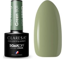 Claresa Soak Off Uv/led Hibrīda laka Green 801 5g