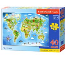 PUZZLE 40EL CASTORLAND B 040117 MAXI WORLD MA