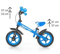 Milly Mally Walking Bike Dragon With Brake Blue