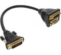 Adapteris Av Inline Dvi-i - D-sub (vga) - Dvi-i Melns (17301)