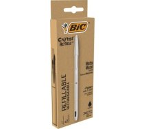 Bic Pildspalva Cristal Re'new Metāls Melns + 2 Ieguldījumi (405478)