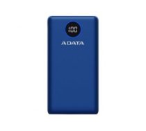 Bezvadu lādētājs ADATA  ADATA P20000QCD PowerBank 20000mAh Blue