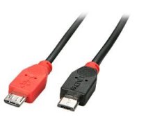 Kabelis LINDY  CABLE USB2 MICRO-B OTG 1M/31759