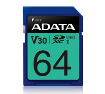 Atmiņas kartes ADATA  Premier Pro UHS-I SDXC 64 GB Flash memory class 10