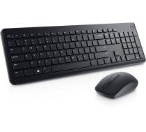 Datora tastatūra Dell  Keyboard and Mouse KM3322W Keyboard and Mouse Set, Wireless, Batteries included, EE, Black