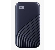 Cietais disks SSD Western Digital  External SSD||My Passport|500GB|USB-C|Write speed 1000 MBytes/sec|Read speed 1050 MBytes/sec|Proprietary|WDBAGF5000ABL-WESN