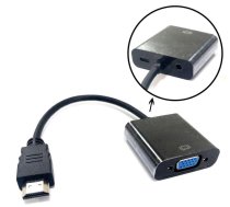 Adapteris Av Microconnect Hdmi - D-sub (vga) + Jack 3.5mm Melns (hdmvga2b)