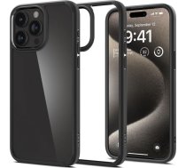 Spigen Spigen Crystal Hybrid, matte black - iPhone 15 Pro