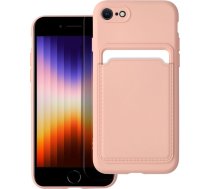 Oem Futlāris Card Case Priekš Iphone 7 / 8 / Se 2020 / Se 2022 Rozā