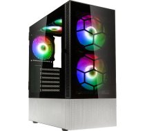 Korpuss Kolink Kolink Observatory Mx Glass Argb Midi Tower Case - Black/white