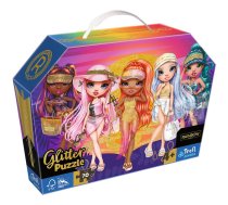 Puzzle 70 Gab Glitter W Kuferku Mirdzošas  Lelles Rainbow High