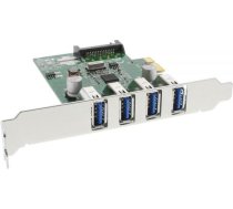 Kontrolieris Inline Pcie 2.0 X1 - 4x Usb 3.0 (76661c)