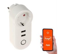 Viedierīce GENWAY  SMART HOME WIFI SMART SOCKET/USB ATLO-P1U2-TUYA