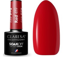 Claresa Claresa Soak Off Uv/led Red Hibrīda laka 419 5g