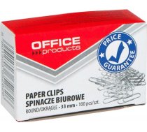 Office Products Saspraudes Apaļš Office Products, 33mm, 100gab., Sudrabs