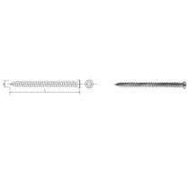 Skrūve Do Ram Okiennych I Drzwiowych Cinkots Fhd 7.5*72mm