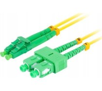 Lanberg Patchcord Optiskās šķiedras Lanberg Sm Sc/apc-lc/apc Duplex 3.0mm Lszh G657a1 1m Dzeltens