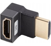 Adapteris Av Lanberg Adapteris Lanberg Hdmi(f)->hdmi(f) 8k Leņķa Augšā Aluminimum Sudraba