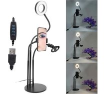 Lampa Gredzena Ecobox Lampa Led Gredzena Selfie Ring Make-up Statīvs