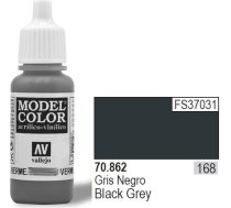 Vallejo Krāsa Nr168 Black Grey 17ml - 70862