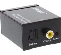 Adapteris Av Inline Toslink - Rca (cinch) Melns (65002)