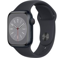 Smartwatch Apple Watch 8 Gps 41mm Midnight Alu Sport Tumši zils  (mnp53wb/a)