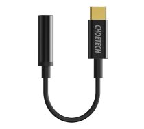 Adapteris Choetech Aux003 Usb-c Do 3.5mm Audio Jack Adapteris (Melns)