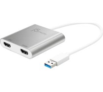 Adapteris Usb J5create J5create Jua365 ārējā Karte Grafiskā Usb 3840 X 2160 Px Sudraba