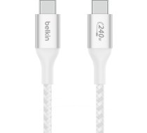 Kabelis Usb Belkin Kabelis Boostcharge Usb-c/usb-c 240w 2m Balts