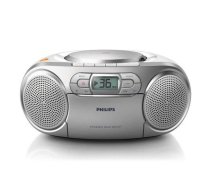 Plašu Atskaņotāji Philips  Philips Cd Soundmachine Az127/12 Silver 4w Play Mp3-cd, Cd And Cd-r/rw, Fm Uztvērējs