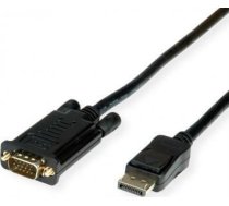 Kabelis Value Displayport - D-sub (vga) 1m Melns (11.99.5800)