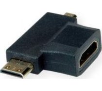 Adapteris Av Value Hdmi Micro - Hdmi Mini - Hdmi Melns (12.99.3166)