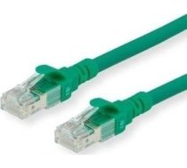 Roline ROLINE - Patch- Cable - RJ- 45 (M) to RJ- 45 (M) - 30 cm - SFTP, PiMF - CAT 6 - halogen free, shaped, stranded - green (21.15.2954)