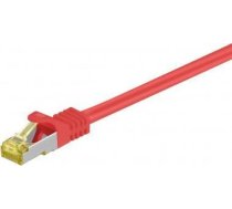 Goobay Rj45 Patchkabel, Cat 6a S/ftp (pimf), 500 Mhz Z Cat 7 Kabelis Surowym, Sarkans - Garums Kabla 0.5 M