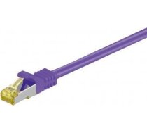 Goobay Rj45 Patchkabel, Cat 6a S/ftp (pimf), 500 Mhz Z Cat 7 Kabelis Surowym, Violets - Garums Kabla 0.5 M