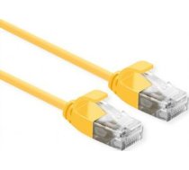 Roline Patchcord Roline Data Center Utp Kat. 6a (klase Ea), Lsoh, Slim, Dzeltens, 0,5 M